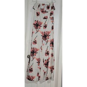 Women's Pull Up Sleeveless Flared Pants Romper Size M